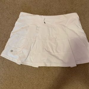 White Lulu Tennis Skirt